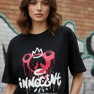 INNOCENT GRAPHIC PRINTED OVERSIZED T-SHI...