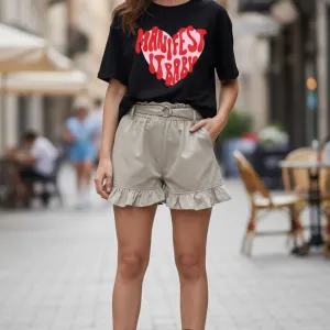 MENIFEST GRAPHIC PRINTED OVERSIZED T-SHIRT