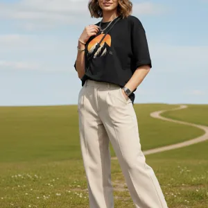 THE GOLDEN PEAK GRAPHIC PRINTED OVERSIZED T-SHIRT