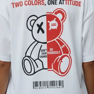 TEDDY GRAPHIC PRINTED OVERSIZED TEE