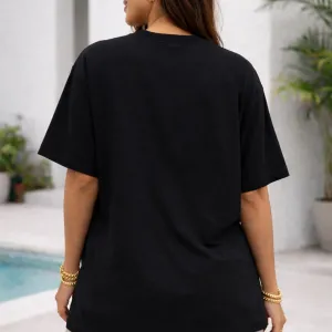 BIRD GRAPHIC PRINTED OVERSIZED TEE