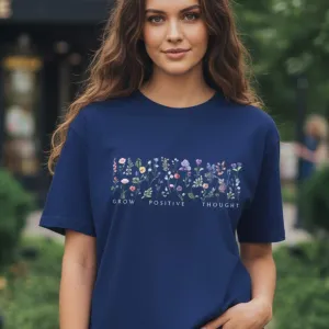 BOTANICAL GRAPHIC PRINTED OVERSIZED T-SHIRT