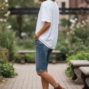 BOTANICAL GRAPHIC PRINTED OVERSIZED T-SHIRT