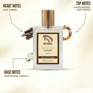 Red Vocal White Oud Luxury Premium Perfume Eau De Toilette – Unisex 100ml Bold & Long-Lasting Fragrance
