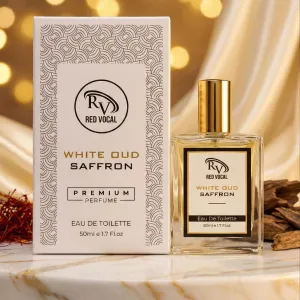 Red Vocal White Oud Saffron Premium Perfume Eau De Toilette 50ml –  Luxury Fragrance For Unisex