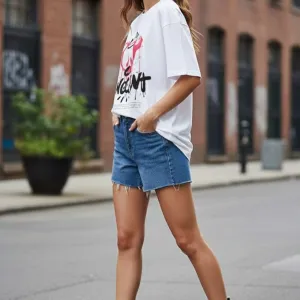 INNOCENT GRAPHIC PRINTED OVERSIZED T-SHIRT