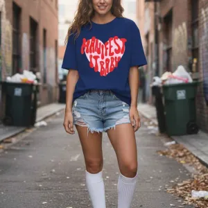 MENIFEST GRAPHIC PRINTED OVERSIZED T-SHIRT