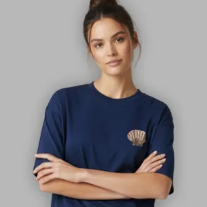 MERMAID GRAPHIC PRINTED OVERSIZED T-SHIRT