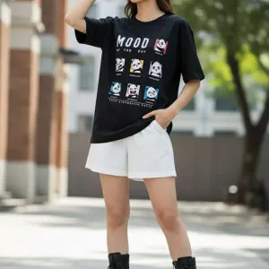 PANDASTIC MOOD GRAPHIC PRINTED OVERSIZED...