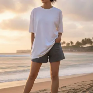 SUNSET GRAPHIC PRINTED OVERSIZED T-SHIRT