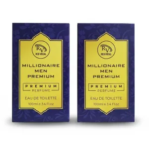 Red Vocal Millionaire Men Premium Perfume Eau De Toilette – Long-Lasting 100ml Bold & Luxurious Set of 2 Fragrance