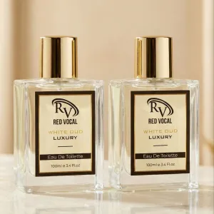 Red Vocal White Oud Luxury Premium Perfume Eau De Toilette – Unisex 100ml Bold & Long-Lasting Set of 2 Fragrance