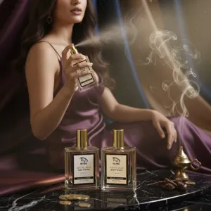 Red Vocal White Oud Saffron Premium Perfume Eau De Toilette 50ml –  Luxury Fragrance For Unisex Set of 2