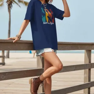 SUNSET BOARD GRAPHIC PRINTED OVERSIZED TEE