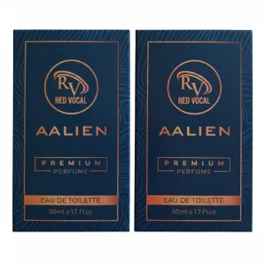 Red Vocal Aalien Premium Perfume Eau De Toilette 50ml – Long Lasting Unisex with Woody Amber Notes Set of 2