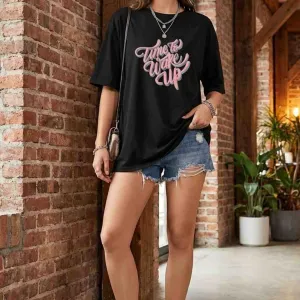 WAKE UP MOOD OVERSIZED TEE