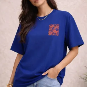 BIRD GRAPHIC PRINTED OVERSIZED TEE