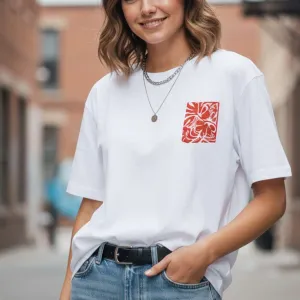 BIRD GRAPHIC PRINTED OVERSIZED TEE