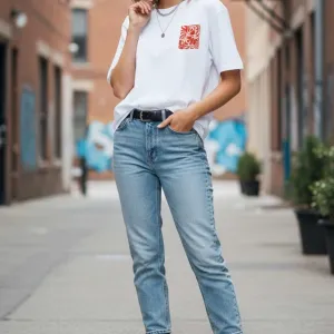 BIRD GRAPHIC PRINTED OVERSIZED TEE