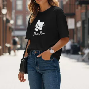 CAT GRAPHIC PRINTED OVERSIZED TEE