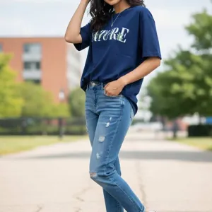 NATURE GRAPHIC PRINTED OVERSIZED TEE