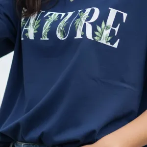 NATURE GRAPHIC PRINTED OVERSIZED TEE