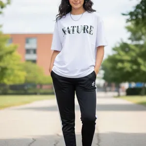 NATURE GRAPHIC PRINTED OVERSIZED TEE
