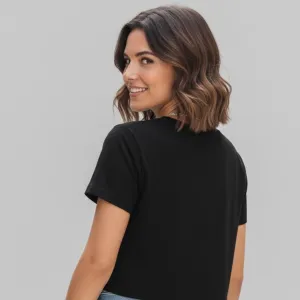 SHELL GRAPHIC PRINTED CROP TEE