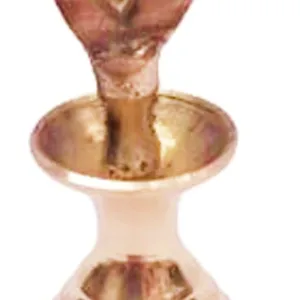 Brass Surmedani With Funnel/Kuppi And Surma Use In Eye's Makeup [Size-8-cm] Pack Of-1 Funnel, 2 Surma Packed, 1 Brass Surmedani