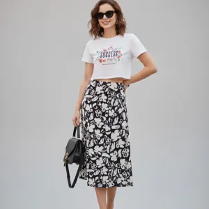 SUCCESS GRAPHIC PRINTED CROP TOP