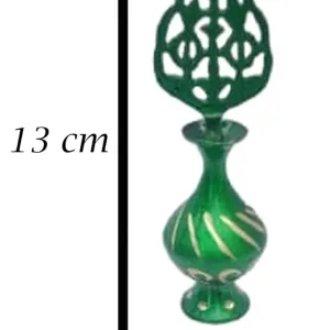 Brass Surmedani With Funnel/Kuppi And Surma Use In Eye's Makeup [Size-13-cm] Pack Of-1 Funnel, 2 Surma Packed, 1 Brass Surmedani