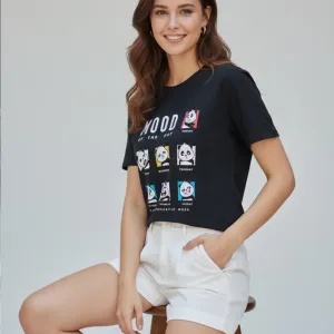 PANDA'S MOOD PRINTED REGULAR T-SHIRT