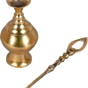 Brass Surmedani With Funnel/Kuppi And Su...