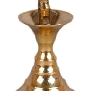 Brass Surmedani With Funnel/Kuppi And Surma Use In Eye's Makeup [Size-13-cm] Pack Of-1 Funnel, 2 Surma Packed, 1 Brass Surmedani