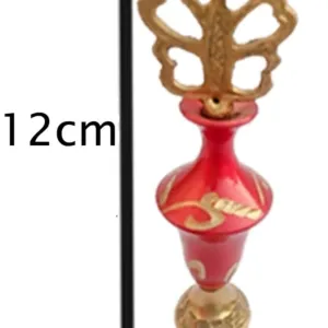 Brass Surmedani With Funnel/Kuppi And Surma Use In Eye's Makeup [Size-12-cm] Pack Of-1 Funnel, 2 Surma Packed, 1 Brass Surmedani