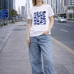 FISH GRAPHIC PRINTED TEE