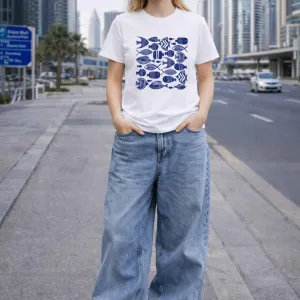 FISH GRAPHIC PRINTED TEE