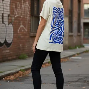 ABSTRACT GRAPHIC PRINTED TEE