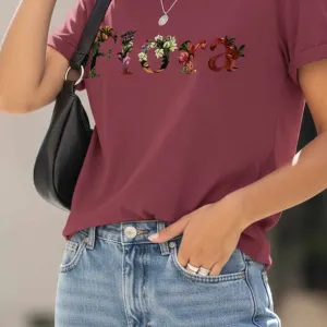 FLORA GRAPHIC PRINTED REGULAR TEE