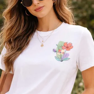 FLORAL PRINT REGULAR T-SHIRT