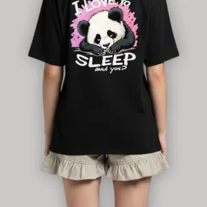 PANDA GRAPHIC PRINTED REGULAR T-SHIRT