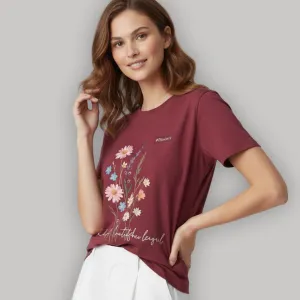 FLOWER GRAPHIC PRINTED REGULAR T-SHIRT