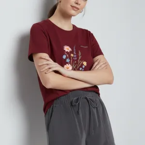 FLOWER GRAPHIC PRINTED REGULAR T-SHIRT