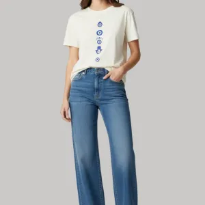 EVIL EYE GRAPHIC PRINTED REGULAR T-SHIRT