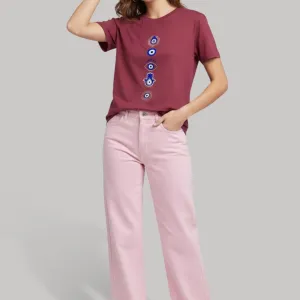 EVIL EYE GRAPHIC PRINTED REGULAR T-SHIRT