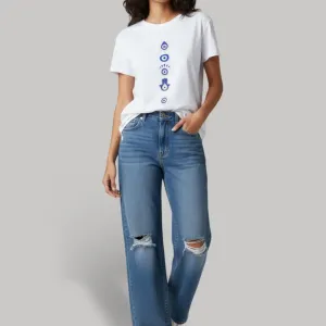 EVIL EYE GRAPHIC PRINTED REGULAR T-SHIRT