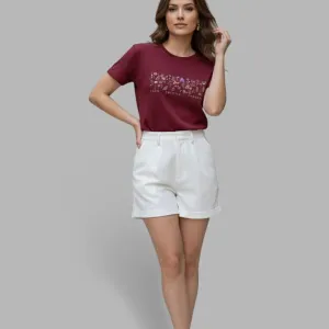 BOTANICAL GRAPHIC PRINTED REGULAR T-SHIR...