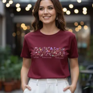 BOTANICAL GRAPHIC PRINTED REGULAR T-SHIRT