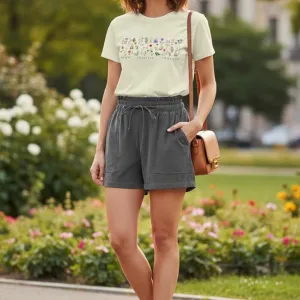 BOTANICAL GRAPHIC PRINTED REGULAR T-SHIRT