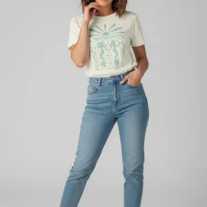 TWIN MERMAID GRAPHIC PRINTED T-SHIRT